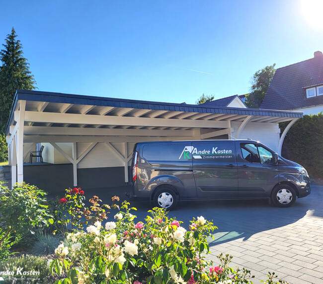 Zimmerei André Kasten - Leistungen: Carports und Überdachungen